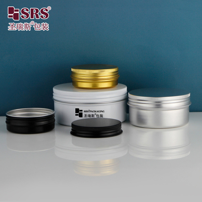 50g 100g 200g 250g Crème pour soins de la peau vide Masque pour cheveux Bouteille cosmétique argentée