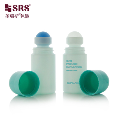 Emballage cosmétique vide en plastique de 60 ml Déodorant pour soins de la peau Gel PP en rouleau sur flacon