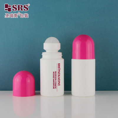 60 ml Bouteille de gel de soin de la peau en plastique ronde semi-transparente personnalisée