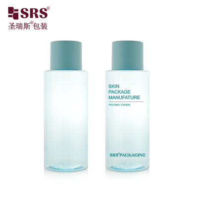 300 ml de toner vide pour soins de la peau, emballage plastique semi-transparent, bouteille cosmétique en PET