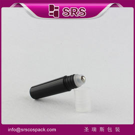 Emballage SRS fabricant bouteille d'échantillon de crème pour les yeux en plastique de 5 ml avec rouleau sur type d'étanchéité