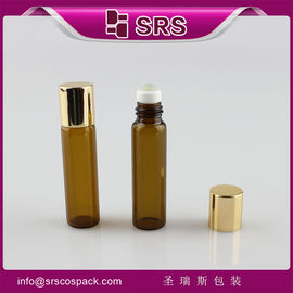 Emballage Shengruisi BLP-5ml rouleau de verre ambré sur bouteille avec bouchon en aluminium