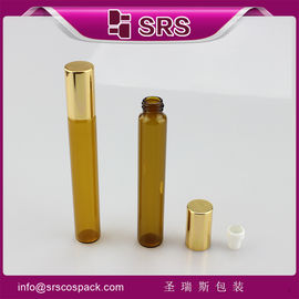 SRS en gros bouteille en verre à rouleaux en orange 10 ml pour l'utilisation d'huiles essentielles de bonne qualité