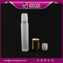 SRS meilleur prix 12 ml rouleau en plastique glacé sur bouteille avec trois boules métalliques pour les soins personnels