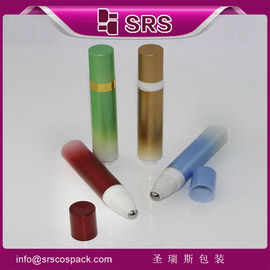 Emballage SRS sans fuite rouleau en plastique sans air sur bouteille avec bouton pour la crème pour les yeux
