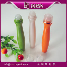 bouteille à rouleaux SRS8447-15ml de haute qualité à forme spéciale avec boule métallique pour crème pour les yeux