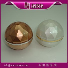 SRS luxe boule en forme de diamant surface vide acrylique 15g 30g 50g crème pour le visage bocal cosmétique