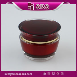 SRS échantillon libre en plastique 50 ml réutilisé pour les soins de la peau, flacon d'emballage acrylique avec couvercle à vis