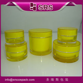 forme cylindrique n'importe quelle couleur est disponible bocal cosmétique acrylique
