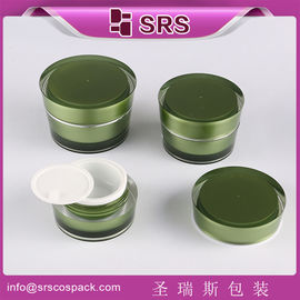 SRS Chine emballage cosmétique en gros bouteilles en plastique acrylique de luxe de 50 ml pour la crème pour le visage