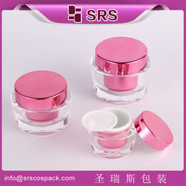 Fournisseur de flacons cosmétiques acryliques pour soins de la peau de 15 ml, 30 ml et 50 ml