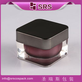 SRS Chine luxe carré scrylique Crème pour soins de la peau Utilisation et corps en plastique