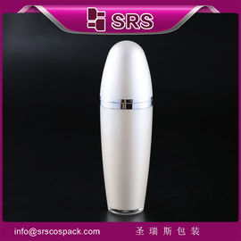 SRS Chine fabricants de bouteilles en plastique contenant de la lotion de remplissage en acrylique blanc pour le sérum