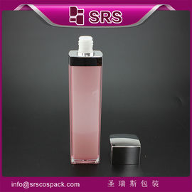 emballage de soins de la peau pompe de lotion de beauté rose vide avec bouteille