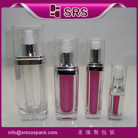SRS Chine Fabrication Cosmétique acrylique 15ml 30ml 60ml 120ml Bouteille de lotion en plastique avec couvercle