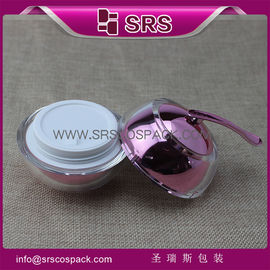 Shengruisi Emballage contenant acrylique mignon J016 en forme de pomme bocal cosmétique