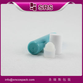 Bouteille en plastique de 15 ml de haute qualité avec boule en pp, rouleau de parfum vide sur la bouteille