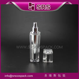 bouteille de lotion transparente L054 15 ml 30 ml 50 ml bouteille de crème en plastique de 100 ml avec pompe