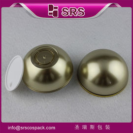 Un récipient en forme de boule d'or pour les soins de la peau,J015-50g de pots cosmétiques de luxe