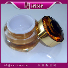 un pot de crème pour soins de la peau en plastique, J025 30 g 50 g, un pot rond cosmétique
