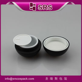 30g 50g bouteille de crème acrylique noire mate, bouteille noire de haute qualité