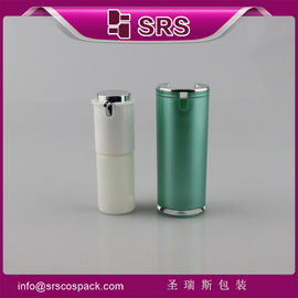 A021 15 ml 30 ml 50 ml bouteille de pompe sans air de couleur verte,bouteille de crème de fabrication