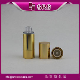 fabricant de bouteilles de sérum cosmétique sans air de luxe argent et or
