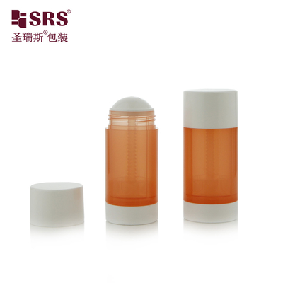 15 ml de 30 ml de 50 ml de 75 ml de 90 ml de contenant rond vide en PP PCR recyclable pour déodorant écologique