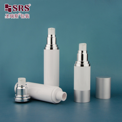 15 ml 30 ml 50 ml Crème cosmétique de luxe Remplaçable sérum rond Bouteille de pompe vide sans air