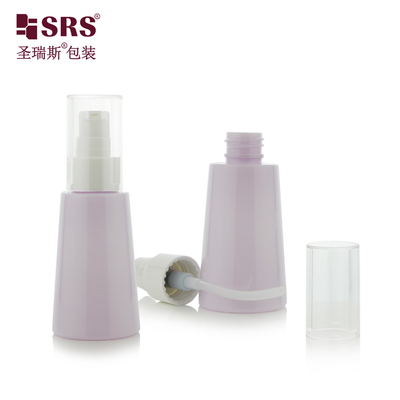 70 ml bouteilles de lotion en plastique de couleur personnalisée en forme de cône unique