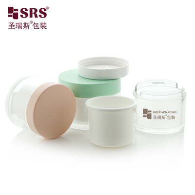 50g 100g 240g Contenant en acrylique transparent en plastique remplaçable vide Crème