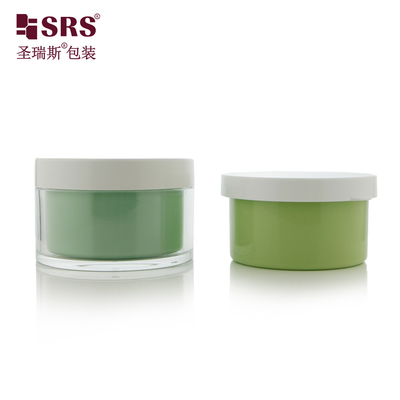 Plastique vide pour soins de la peau Gel facial Emballage 50ml 100ml 120ml Luxe Crème à double paroi Jar Cosmétique