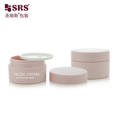 15g 80g Forme ronde Plastique PET PCR Matériau recyclé Crème faciale Cosmétique PET Jar