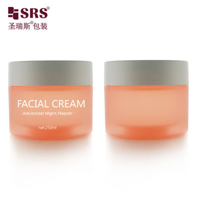 Bouteilles de crème cosmétique à double paroi vide de haute qualité 100g 150g 200g 250g PP PCR