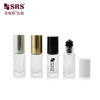 Forme ronde vide, paroi épaisse, moule en verre, rouleau en acier, rouleau à bille sur bouteille de parfum