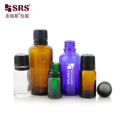 5 ml 10 ml 15 ml 20 ml 30 ml 50 ml 100 ml Bouteilles en verre vide Boston avec bouchon à l' épreuve des enfants