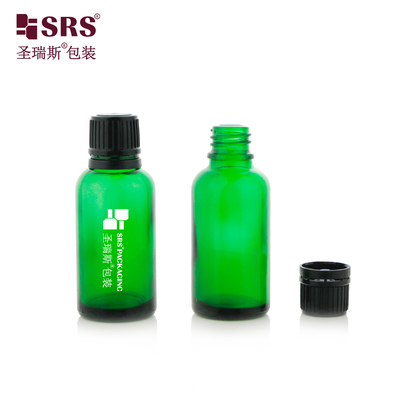 Huile de massage cosmétique vide type vis à capuchon résistant aux enfants avec bouteilles en verre pour l' huile