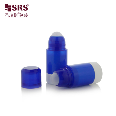 50 ml d' emballage cosmétique vide bouteilles à billes en acier à rouleaux rechargeables en bouteille