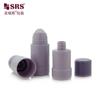 Bouteille à rouleaux de gel déodorant à vis de couleur renouvelable remplaçable