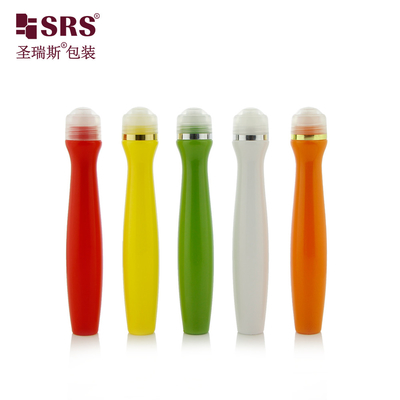 PETG rouleau en plastique vide sur l' applicateur bouteille en rouleau de sérum oculaire 15 ml