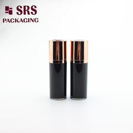 A020 peinture noire bouteille de lotion acrylique à double paroi bouteille cosmétique sans air