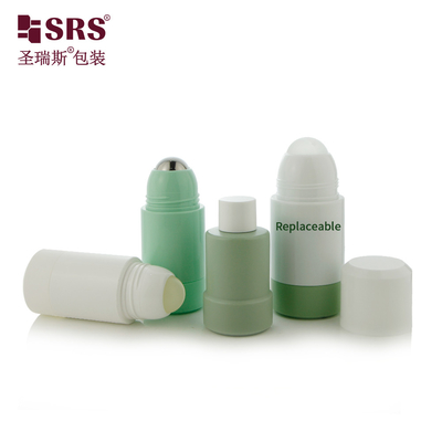 50 ml 75 ml de remplissage à vide remplaçable en PP PCR Injection recyclée de couleur personnalisée Déodorant de luxe en bouteille