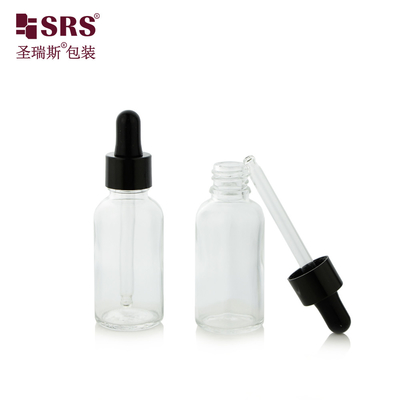 30 ml de bouteille de verre à goutte à goutte circulaire