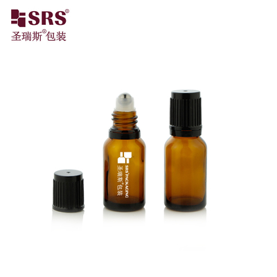 Logo Impression à écran de soie Bouteille en rouleau en verre 5ml 10ml 15ml 20ml 30ml 50ml 100ml