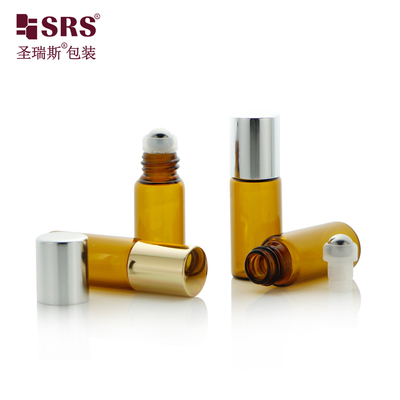 BLP-3ML Bouteille en verre à rouleaux pour les huiles essentielles pour les parfums sans fuite Emballage personnalisé