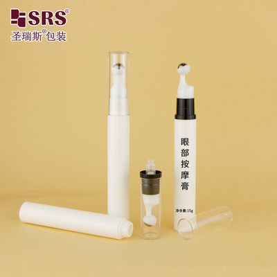 A0031 5 ml 10 ml 12 ml 15 ml AS PP Pompes à vide sans air Applicateur de sérum de massage de gel pour les yeux cosmétiques