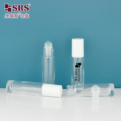 BLPM-10ML rouleau en verre moulé transparent sur bouteille pour le massage à l'huile d'ongle