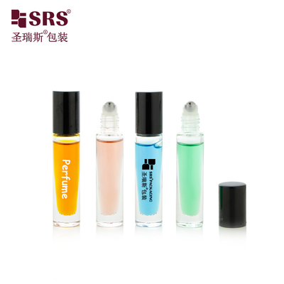 GB1-5ML Taille de voyage Poche mignonne ronde Ruloir de verre court sur bouteille Pour l'huile d'ongle Emballage cosmétique