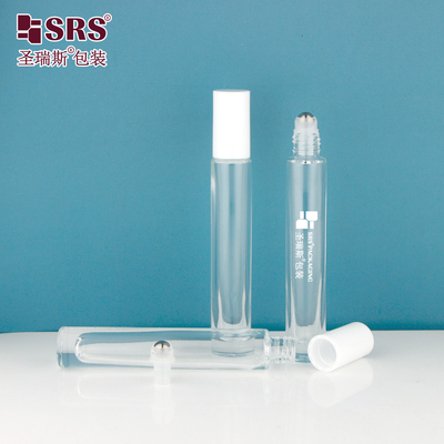 GB1-10ML Bouteille épaisse de luxe haut de gamme Transparente Couleur personnalisée Disponible Bouteille en verre à rouleaux Bouteille de parfum Pas de fuite