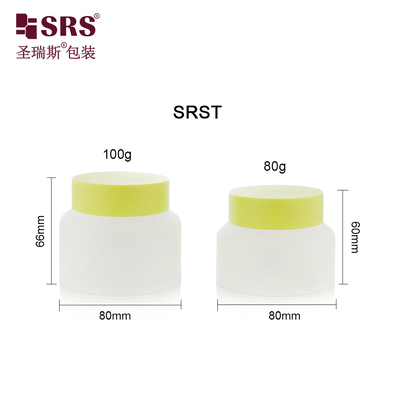 SRST-80g 100g PP PCR Ronde Nouveau design de la peinture du corps du crème du pot Contenant de matériau écologique Emballage